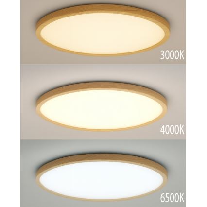 LED Stropní svítidlo LED/18W/230V 3000/4000/6500K pr. 23 cm béžová